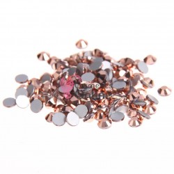Strasuri din Cristale 100 bucati SC138 Roz Gold metalizat 1,3-3,0mm 